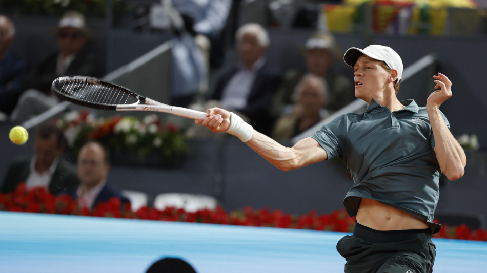 Tennis: Sinner batte Jodar e vola in semifinale a Madrid