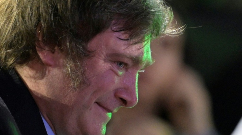 El presidente argentino, Milei, participa de la fiesta jud&iacute;a de J&aacute;nuca
