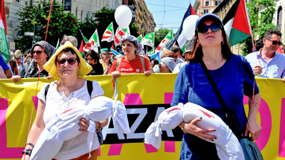 Milhares de manifestantes denunciam em Roma 'cumplicidade' no conflito em Gaza