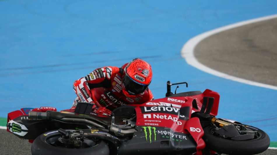 Marc Marquez wins chaotic rain-affected Spanish MotoGP sprint
