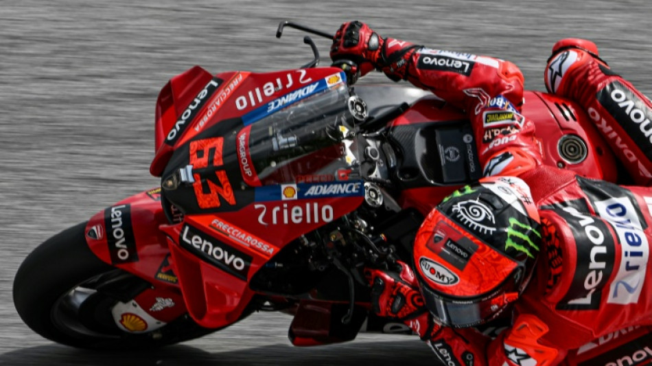 MotoGP leader Bagnaia takes tumble in third Malaysia practice