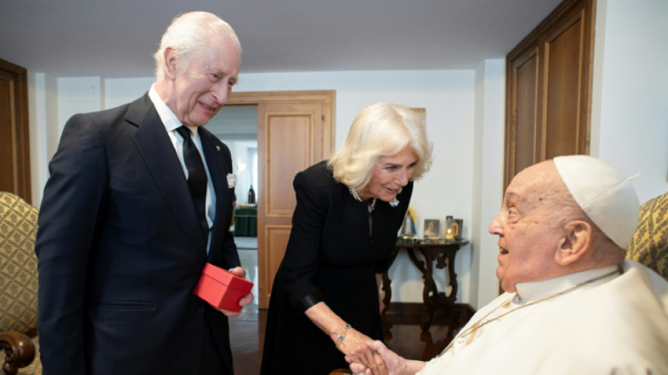 Vatican releases image of Charles, Camilla meeting pope