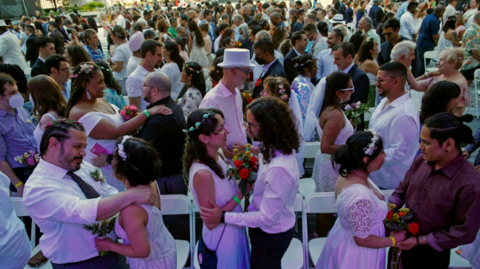 Mariage g&eacute;ant &agrave; New York pour oublier la pand&eacute;mie 