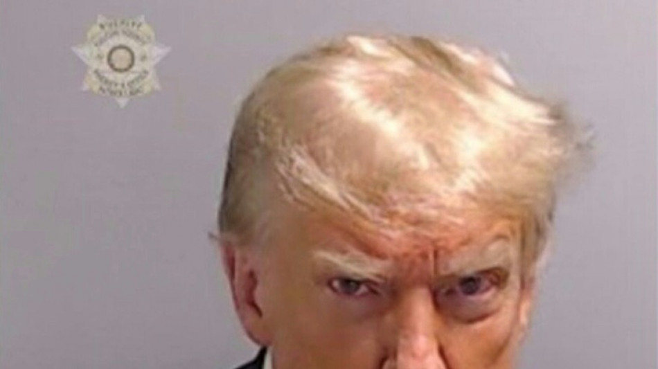 Polizeifoto von Trump im Gef&auml;ngnis in Atlanta aufgenommen und ver&ouml;ffentlicht