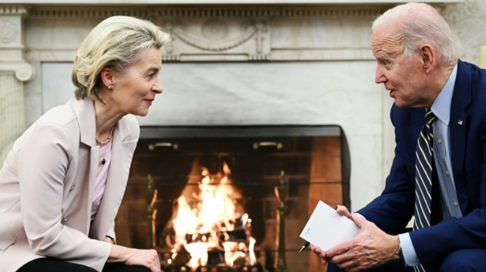 Biden und von der Leyen sprechen &uuml;ber Subventionen und Ukraine-Krieg