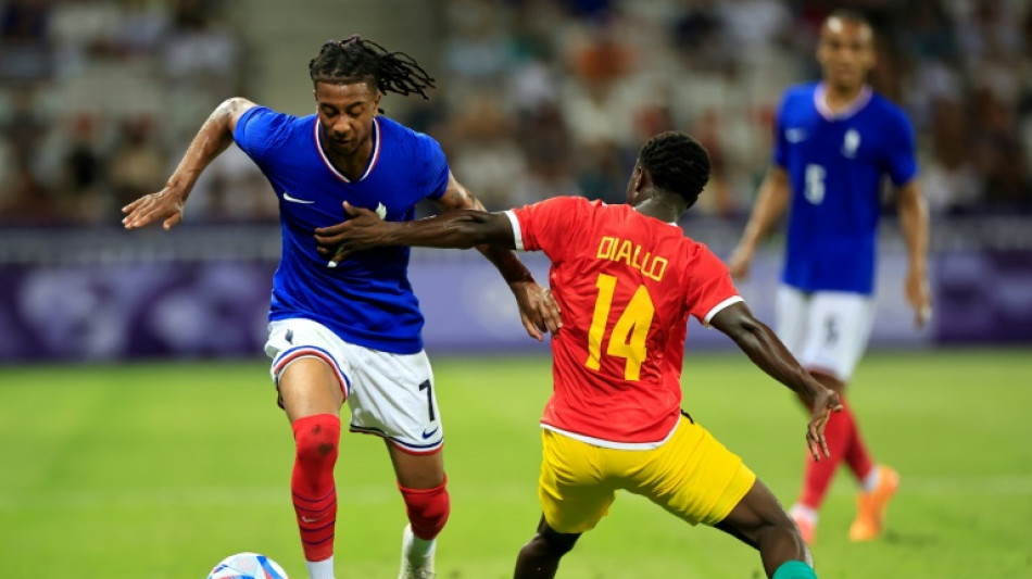 Fran&ccedil;a sofre mas vence Guin&eacute; (1-0) no futebol masculino de Paris-2024