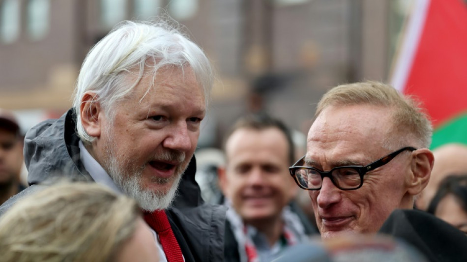 Assange marschiert bei pro-pal&auml;stinensischer Demo &uuml;ber Sydney Harbour Bridge