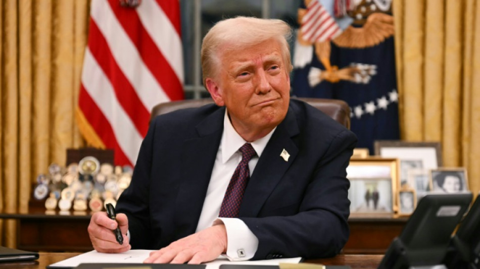 "Qu&eacute; gran sensaci&oacute;n", exclama un Trump triunfal en su retorno a la Casa Blanca