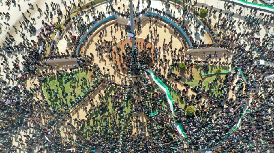 Syrie: &agrave; Idleb, des messages pro-Ukraine au 11e anniversaire de la r&eacute;volution