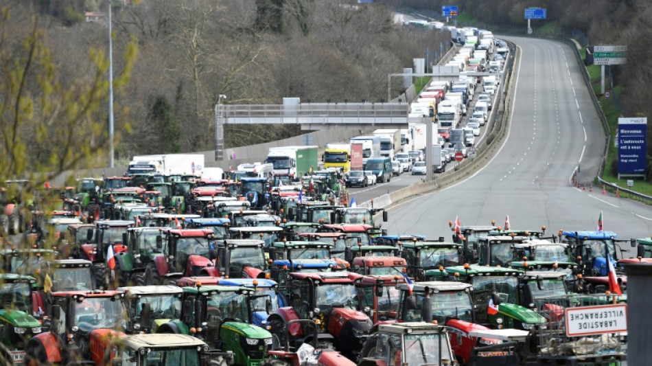 Agricultores franceses y espa&ntilde;oles se manifiestan juntos para alertar a la UE