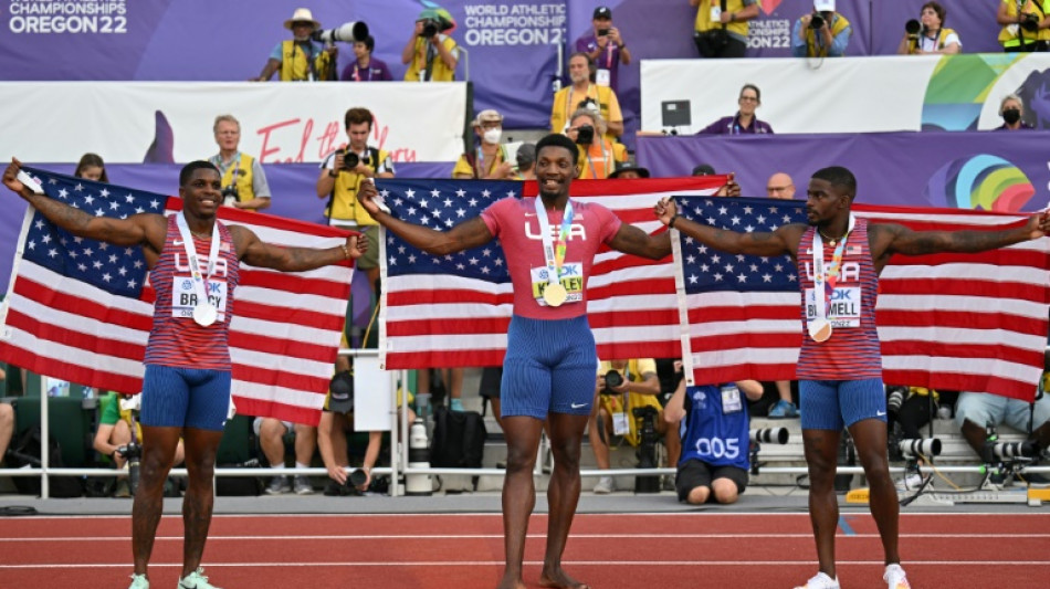 Mondiaux d'athl&eacute;tisme: Kerley roi du 100 m, tripl&eacute; am&eacute;ricain &agrave; domicile