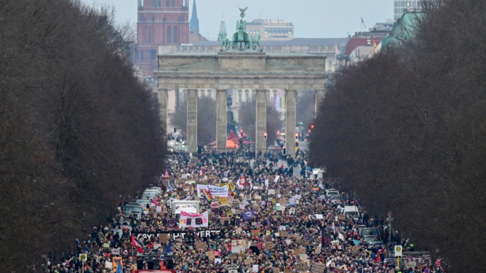 Miles de manifestantes se concentran en Berl&iacute;n contra la extrema derecha