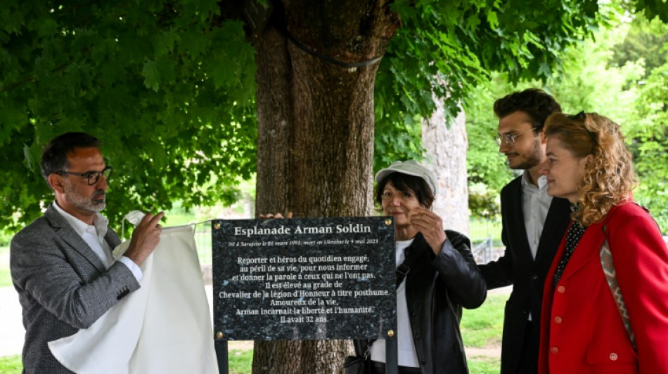Une esplanade au nom d'Arman Soldin, journaliste de l'AFP tu&eacute; en Ukraine, inaugur&eacute;e &agrave; Vichy 
