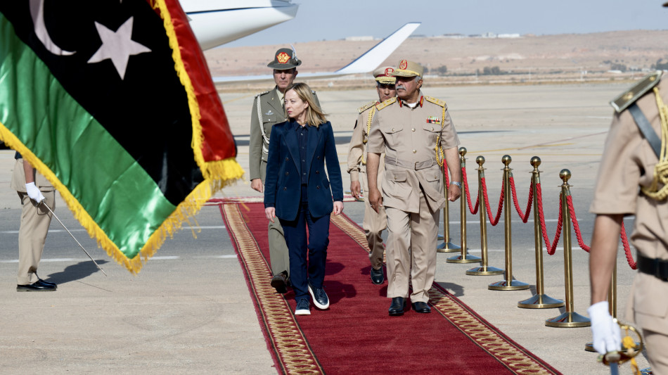 Meloni ai vertici della Libia, importante indire le elezioni