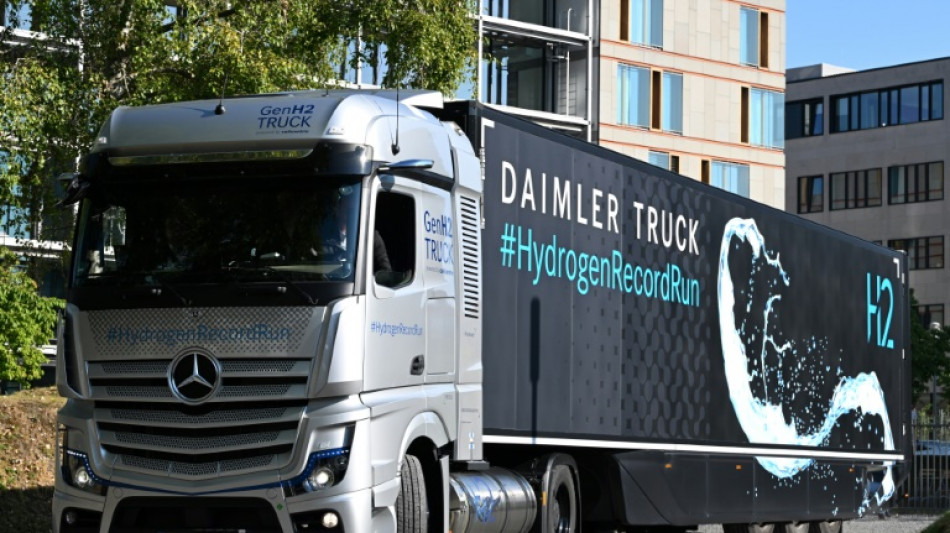 Pour sortir du diesel, le pari incertain du camion &agrave; hydrog&egrave;ne 