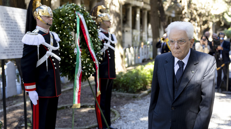 Mattarella, la Resistenza voleva la pace, repubblichini la morte