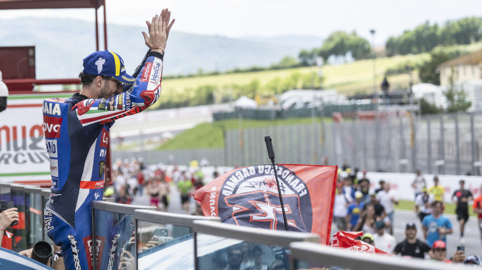 Motogp: Bagnaia festa rock al Mugello, l'omaggio &egrave; ai Kiss