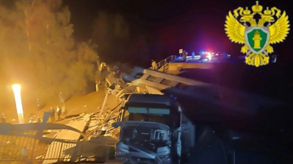 At least 7 dead after Russian bridge collapses onto railway