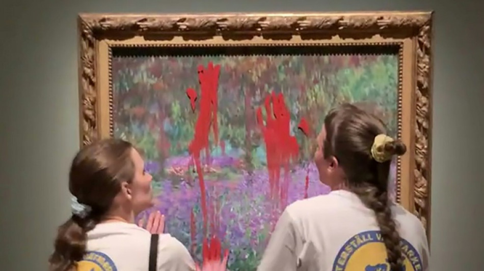 Le tableau de Monet asperg&eacute; de peinture en Su&egrave;de n'est pas endommag&eacute;