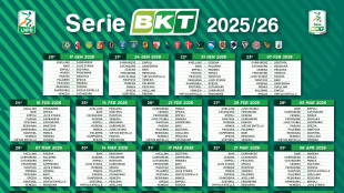 Serie B: svelato il calendario 2025/26, si parte il 23 agosto