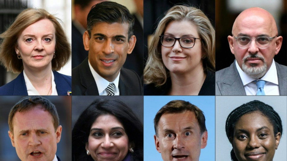 Les huit candidats pour succ&eacute;der &agrave; Boris Johnson