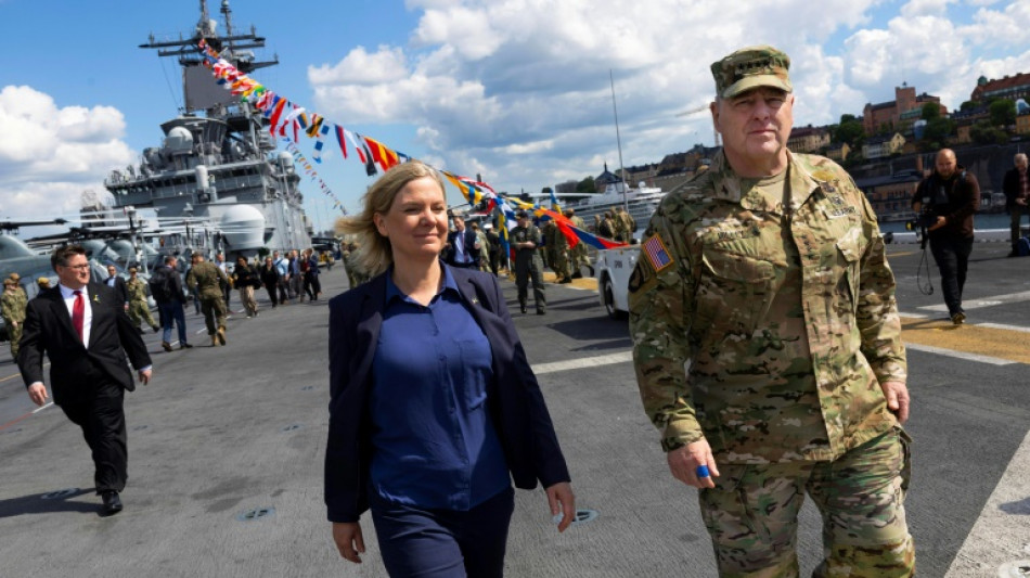 Le chef d'&eacute;tat-major am&eacute;ricain affiche la d&eacute;termination de Washington en mer Baltique