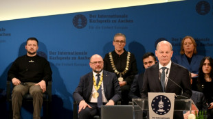 Scholz würdigt bei Verleihung von Karlspreis "Freiheitswillen" der Ukraine