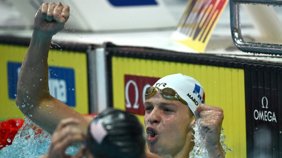 Natation: premier titre mondial et temps canon pour L&eacute;on Marchand sur 400 m 4 nages