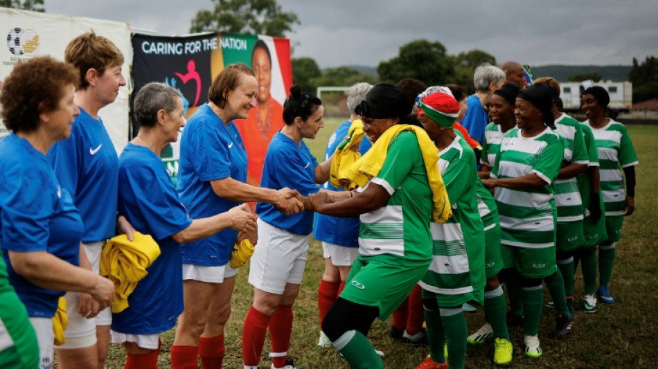Selfies, goals and cheers at South Africa's grannies World Cup