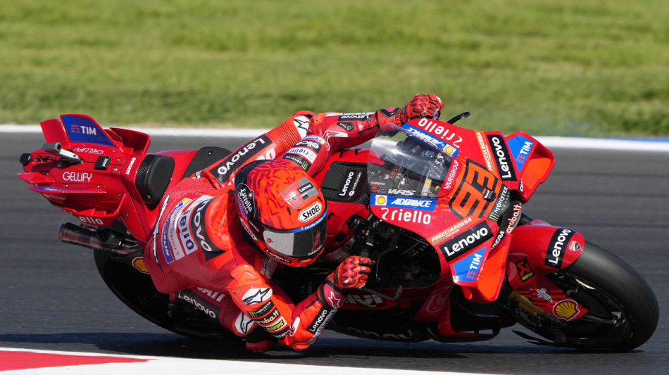 MotoGp: Misano; Aprilia Bezzecchi in pole, 4/o Marc Marquez