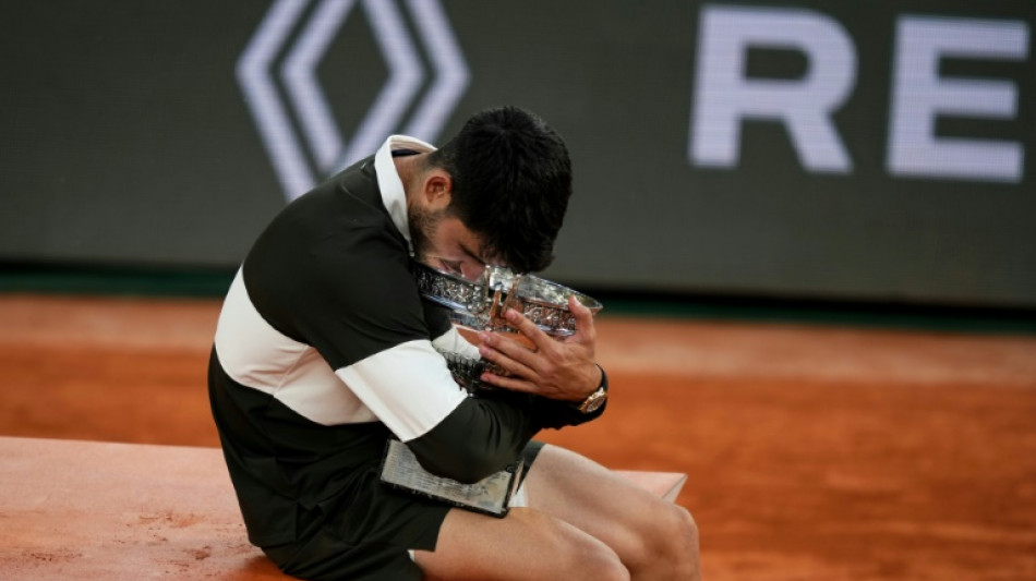 Roland-Garros: Alcaraz reste le roi au bout d'un duel &eacute;pique avec Sinner