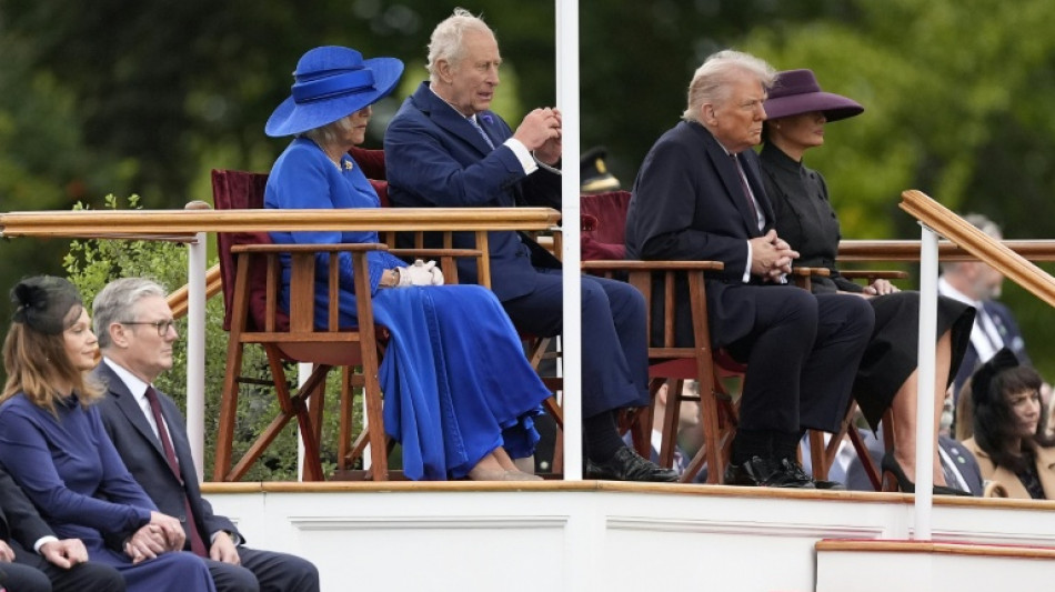 Place &agrave; la politique au second jour de la visite d'Etat de Trump au Royaume-Uni
