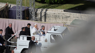 Leone in papamobile saluta i fedeli