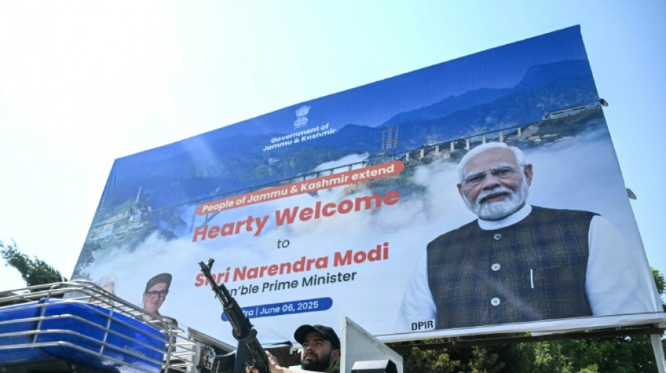 India's Modi arrives in Kashmir to open strategic railway