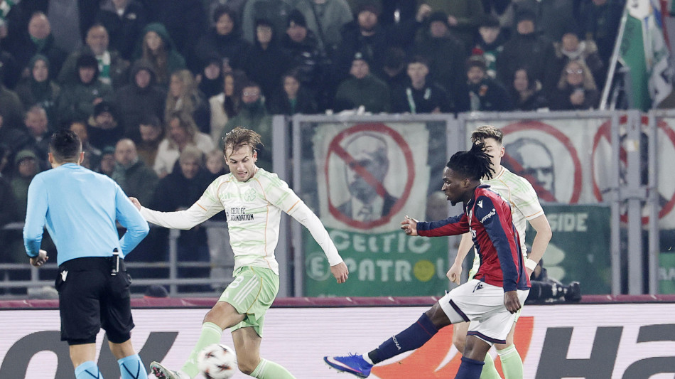 Europa League: il Bologna soffre e va sotto, poi riacciuffa il Celtic