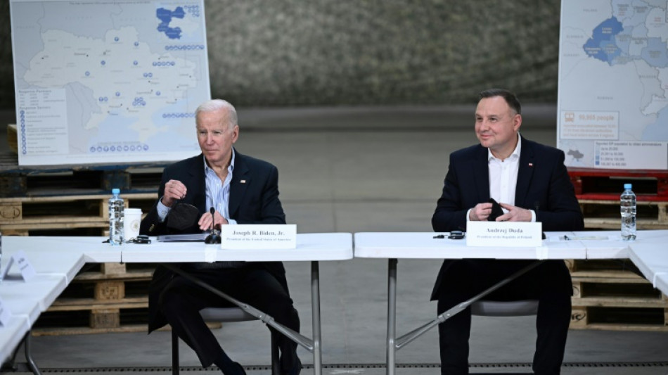 Biden trifft in Polen Au&szlig;en- und Verteidigungsminister der Ukraine