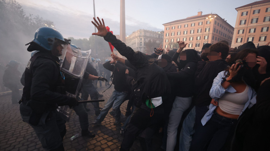 Scontri a corteo pro-Pal a Roma, 200 identificati