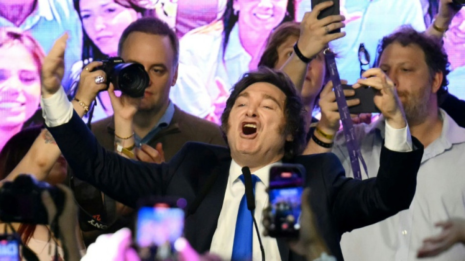 Argentine: les march&eacute;s euphoriques apr&egrave;s la victoire de Milei aux l&eacute;gislatives