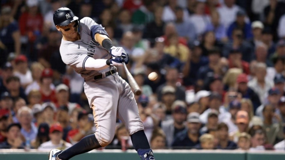 Yankees' Judge homers twice, closing in on 61