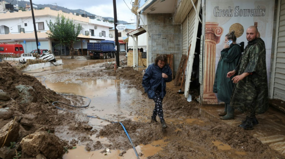 Gr&egrave;ce : des inondations destructrices en Cr&egrave;te font au moins un mort