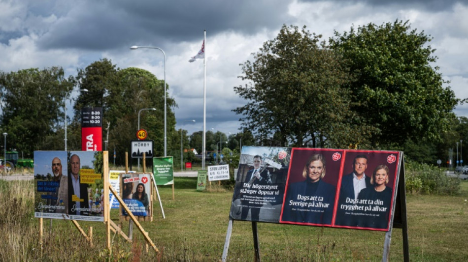 En Su&egrave;de, dernier sprint de campagne avant des l&eacute;gislatives serr&eacute;es