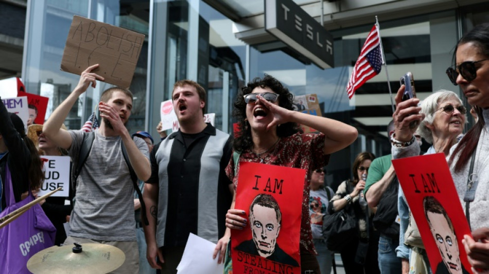 Cientos protestan contra Elon Musk ante concesionarios de Tesla en EEUU, Canad&aacute; y Europa