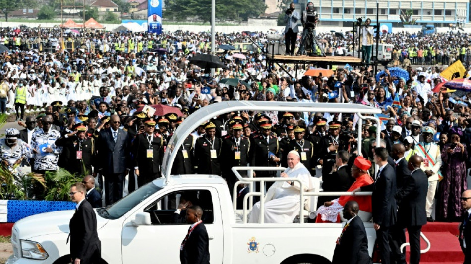 Mehr als eine Million Gl&auml;ubige bei Papst-Messe in Kinshasa