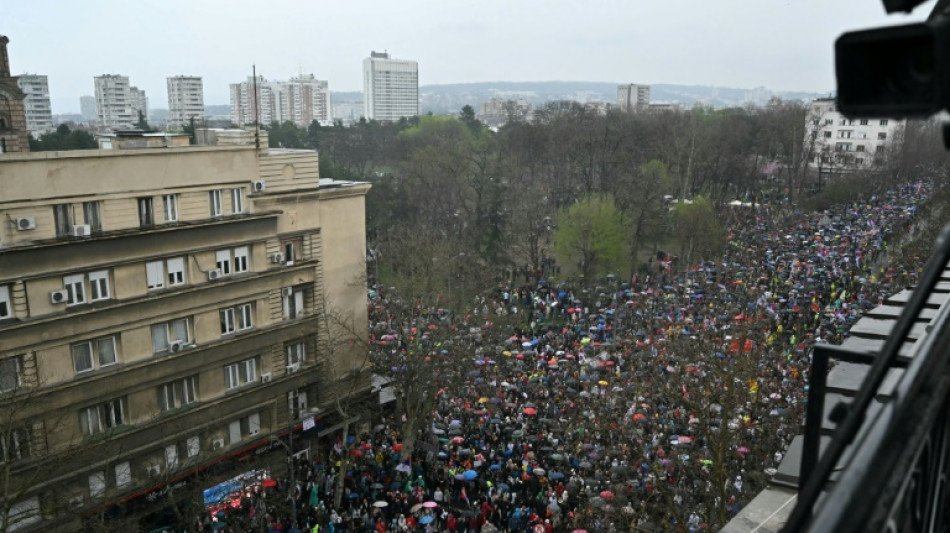 Gro&szlig;demonstration gegen Korruption und Regierung in Serbien